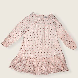 Old Navy Pink Heart Long Sleeve Dress Size 3T